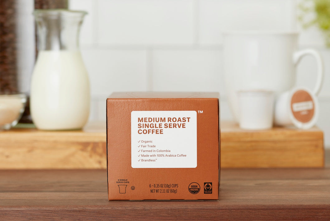 Organic Fair Trade Medium Roast Coffee Pods